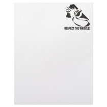Respect The Whistle Personalized Letterhead