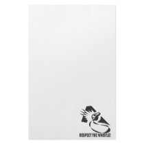 Respect The Whistle Stationery Design