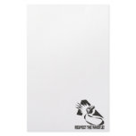 Respect The Whistle Stationery Design
