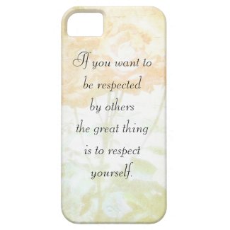 Respect Yourself (Dostoyevsky Quote) Iphone 5 Case