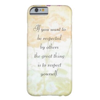 Respect Yourself (Dostoyevsky Quote) iPhone 6 Case