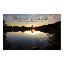 Respect Yourself inspirational poster print