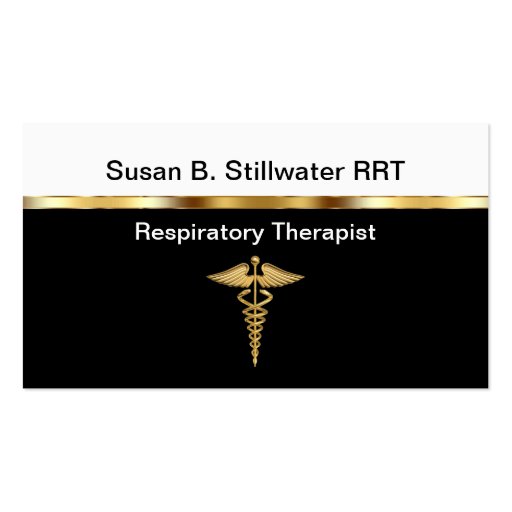 Respiratory Therapist Business Cards (front side)