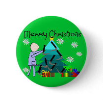 Respiratory Therapist Funny Christmas Cards buttons by gabelstories Respiratory Therapist Funny Christmas Cards buttons