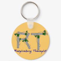 Respiratory Therapist Gifts O2 Tank Design keychains