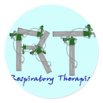 Respiratory Therapist Gifts O2 Tank Design stickers by gailg1957 Respiratory Therapist Gifts O2 Tank Design stickers