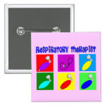 Respiratory Therapist Pop Art Design Gifts Pin
