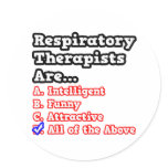 Respiratory Therapist Quiz...Joke Sticker