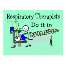 Respiratory Therapists do it in Trendelenburg Postcard