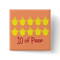 Respiratory Therapy Gifts "10 of PEEP"  Funny Pinback Buttons