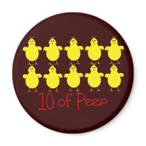 Respiratory Therapy Gifts "10 of PEEP"  Funny Fridge Magnets