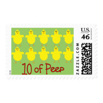 Respiratory Therapy Gifts "10 of PEEP"  Funny Postage Stamp