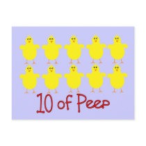 Respiratory Therapy Gifts "10 of PEEP"  Funny Post Card