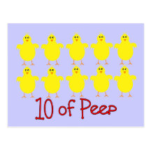 Respiratory Therapy Gifts "10 of PEEP"  Funny Post Card