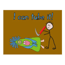 Respiratory Therapy Gifts "I Can Tube it!" Postcards