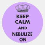 Respiratory Therapy Gifts "Keep Calm and..." Round Sticker