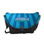 Resplandor solar conocido personalizado del azul d bolsas messenger