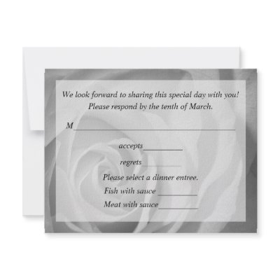 Ecards  Wedding on Response Card For Wedding Invitations From Zazzle Com