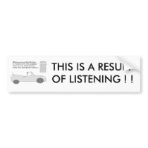 Responsibility car bumper stickers