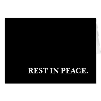 Rest In Peace Cards | Zazzle