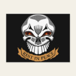 Rest In Peace Skull Biker T shirts Gifts Postcards