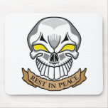 Rest In Peace Skull Mousepads