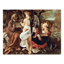 Rest On The Flight To Egypt By Michelangelo Merisi Personalized Announcement