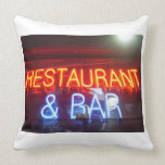 Restaurant and Bar - Pillow by CricketDiane