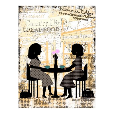 Restaurant Cafe Friendship Poster by jamiecreates1