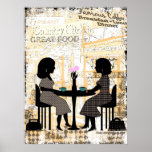 Restaurant Cafe Friendship Poster