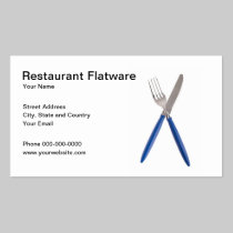 Restaurant Flatware Business Card business cards