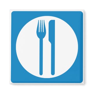 Restaurant Highway Sign magnet