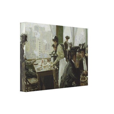 Restaurant in a Tall Building Gallery Wrap Canvas Zazzle_wrappedcanvas