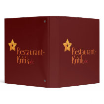 Restaurant-Kritik Stacked Logo Vinyl Binder