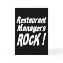 Restaurant Managers Rock! Greeting Card