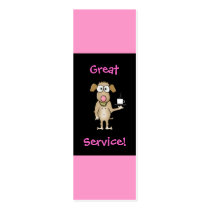 Restaurant Server Tip Cards business cards