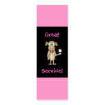 Restaurant Server Tip Cards Business Card Templates