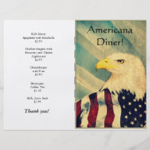 Restaurant Supplies Americana Flyer Design