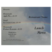 Restaurant Supplies Lunch Menus Rainbow Flyers