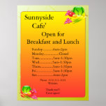 Restaurant Supplies Open Sign Sunnyside Print