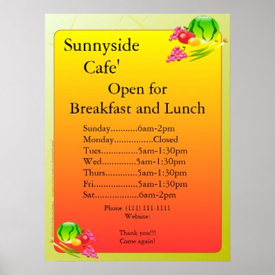 Resturant Supply Store on Restaurant Supplies Open Sign Sunnyside Print By Restaurantsupplies