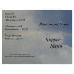 Restaurant Supplies Supper Menu Rainbow Designs Custom Flyer