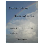 Restaurant Supplies  Take out flyer rainbow