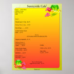 Restaurant Supplies Window poster Sunnyside Large