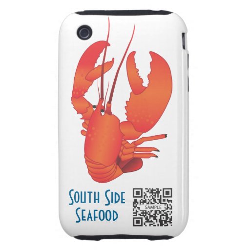 restaurante de los mariscos de la plantilla del ca iPhone 3 tough protector