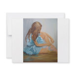 resting ballet dancer cinderella personalized invitation