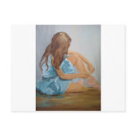 resting ballet dancer cinderella postcard