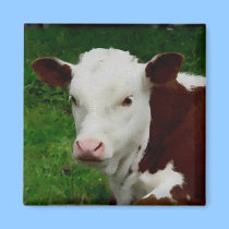 Resting Calf Magnet by deesbasenjis Resting Calf Magnet