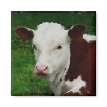 Resting Calf Magnet by deesbasenjis Resting Calf Magnet
