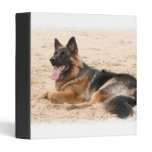 Resting German Shepherd Dog Binder binders